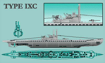Planta do U-boat Type IXC
