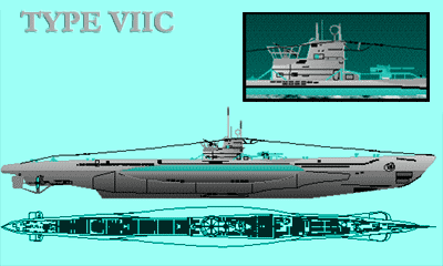 Planta do U-boat Type VIIC
