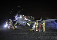 Cerimônia marca giro do motor de aeronave da Segunda Guerra Mundial